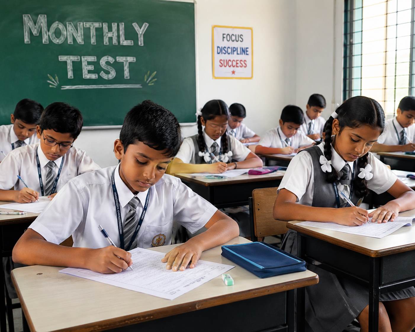 Monthly Test for class X & XII